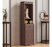 GSATREY Mesa Ofrenda con Pedestal De Gabinete Chino, Altar de Meditación de Madera Maciza, Mesa de Oración e Incienso, para Oraciones, Adivinación Y Adoración(43 * 38 * 170cm/16.9 * 15 * 66.9in)