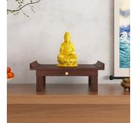 GSATREY Santuario Budista Chino, Mesa De Altar Pequeño, Soporte de Madera para Estatua de Buda, Altar Budista de Templo Santuario, para Ofrenda y Oración en(50 * 25 * 16cm/19.7 * 9.8 * 6.3in)