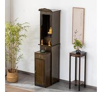 GSATREY Santuario Budista, Mesa de Altar, Mesa De Altar con Nicho For Buda, Estilo Chino, for Oraciones, Adivinación, Adoración, para Decoración del Hogar(40 * 72 * 186cm/15.7 * 28.3 * 73.2in)