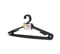 GSC 2702550 Set de 5 Perchas plástico, Negro, 42 x 15 x 10 cm