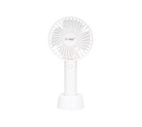 GSC Balu - Mini ventilador de mano, recargable, USB, color blanco
