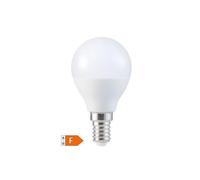 GSC Bombilla de LED esférica 8,5W E14 3000K