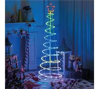 GSC EVOLUTION - Árbol navidad LED | Inteligente vía bluetooth|Mando a distancia|1,5M | 24 funciones RGB IP44