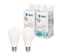 gsc evolution - Bombilla wifi Inteligente LED compatible con Alexa & Google home| 9w E27 Regulable 2700-6500K | 20.000 h de vida | Funciona con SmartLife | 800 Lm | Pack 2