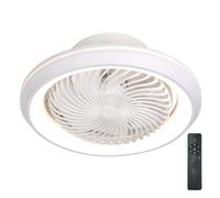 gsc evolution | Ventilador de techo con luz Rejilla Rotatoria | 6 velocidades| 3 Tonos de luz | Ideal estancias <13m2 | Verano/Invierno