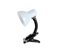 GSC Flexo de escritorio con pinza Saidu E27 Blanco