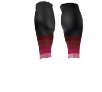 GSCLZ 1 par de mangas compresión for pantorrillas for hombres y mujeres que corren, calcetines sin pies 20-30 mmHg for deportes al aire libre maratones Para Correr, Baloncesto, Ciclismo, FúTbol(Red)