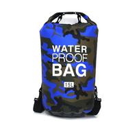 GSCLZ Bolsa Seca Impermeable for Hombres y Mujeres, 2/5/10/15/20/30 l, Ideal for Deportes al Aire Libre, natación, canotaje, Kayak, Rafting, Senderismo fluvial(D2 15L Double Strap)