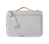 GSCLZ Bolso cruzado for computadora portátil a prueba de golpes con correa y asa ajustables(GRAY,14-15.6 inch)