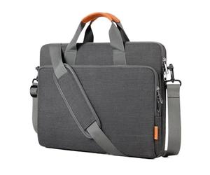 GSCLZ Bolso de hombro for ordenador portátil, maletín impermeable for hombre y mujer, 13, 14, 15,6, 16 17 pulgadas(Gray,15.6-16.2 inch)
