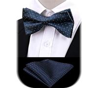 GSCLZ Conjunto de pajarita for hombre, pañuelo bolsillo, con estampado floral cachemira, mariposa negro, regalo preatado Para Fiesta De Boda De Negocios