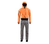 GSCLZ Puños y Cuello antisalpicaduras de látex for Hombre, Soporte for Remo en Canoa Aguas tranquilas, ríos oceánicos para Deportes AcuáTicos De Kayak(Orange,XL)