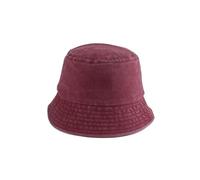 GSCLZ Sombrero de pescador mezclilla lavada for niños, sombrero algodón ala ancha for niñas y, verano for el sol, gorra pesca for playa al aire libre(Red,Kid head 50-53cm)