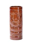 GSCLZ Taza Tiki Hawaiana, tótem indio, estatua de calavera, barra, vaso for cóctel, mezclador vino, batidos, taza, tazón, recipiente(Design 9)