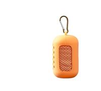 GSCLZ Toalla de Seda fría Verano 30 × 100 cm, for Deportes, enfriamiento instantáneo, portátil, for Viajes al Aire Libre, Fitness, Correr, natación, Bolsa Silicona(Orange)