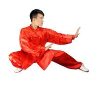 GSCLZ Uniforme de Tai Chi de satén, cinturón de Ejercicios de satén, Ropa de Wushu y Kungfu, Traje de Wing Chun for Artes Marciales(Color: 3,180)