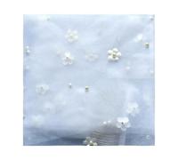 GSCLZ Velo de novia tul con cuentas y flores, peine accesorios largos(WHITE,200cm)
