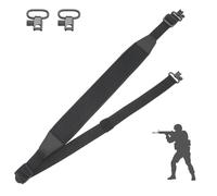 GSCRE correa portafusil, Correa de la Pistola Rifle de Dos Puntos Hombrera Duradera para Caza Camping y Actividades al Aire Libre