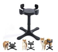 GSCRE Support Gamelle Chien Surélevé, Hauteur et Largeur Réglables 14-33cm, Gamelle Chien Surelevee Inclinée 15° Pour Petit Moyen Grand Chien, Support de Gamelle Orthopédique et Anti-Vomissement