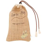 GSD 80 011 - Bolsa de conservación para ajos de Lino Beige 32 x 20 x 3 cm