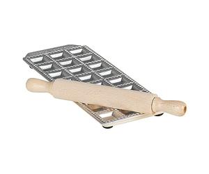 GSD Imperia Italian Twenty Four Hole Ravioli Mould Tray and Rolling Pin