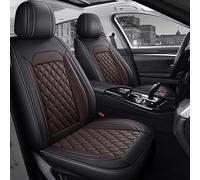 GSDOMJ Fundas de asiento de coche para Ssangyong Rodius Kyron W Rexton ActYon Korando Rexton Chairman de piel auténtica, impermeable y transpirable, 5 asientos, color café