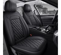 GSDOMJ Fundas de asiento de coche para Ssangyong Rodius Kyron W Rexton ActYon Korando Rexton Chairman de piel auténtica, impermeable y transpirable, 5 asientos, color negro