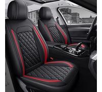 GSDOMJ Fundas de asiento de coche para Ssangyong Rodius Kyron W Rexton ActYon Korando Rexton Chairman de piel auténtica, impermeable y transpirable, 5 asientos, color rojo