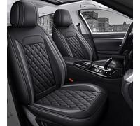 GSDOMJ Fundas de asiento de coche para Ssangyong Rodius Kyron W Rexton ActYon Korando Rexton Chairman de piel auténtica, impermeable y transpirable, 5 asientos, color negro y gris