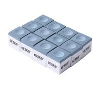 GSE Games & Sports Expert Paquete de 12 tizas de billar/billar (6 colores disponibles) (gris)