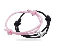 Gsedaox Pulseras magnéticas para parejas, 2 pulseras a juego para parejas, pulsera ajustable hecha a mano, para novio, novia, hombres, mujeres y tu pareja, talla única, Aleación/hilo envuelto/imán, No
