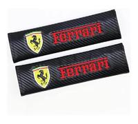 GSEFTY 2 Piezas Coche Almohadillas Cinturón de Seguridad para Ferrari Enzo 2001-2005, Protector Hombreras Cinturón Seguridad Cojín Hombro