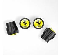 GSEFTY 4 Piezas Coche Tapas Válvulas para Ferrari Monza (SP1/SP2), Tapón del Valvulímetro Tapones de Válvula de Neumático Cubiertas de Válvula de Rueda,A