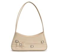GSenhui Bolso pequeño Aesthetic Y2K Shoulder Bag Women Charol Bandolera Pequeño Hobo Bolso Vintage Arco Mini Clutch para Niñas Mujer, Piel lacada caqui