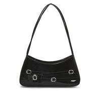 GSenhui Bolso pequeño Aesthetic Y2K Shoulder Bag Women Charol Bandolera Pequeño Hobo Bolso Vintage Arco Mini Clutch para Niñas Mujer, Negro charol