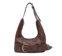 GSenhui Bolso punk para mujer, bolso de mano con remaches, bandolera con correa de hombro ajustable, Y2k Shoulder Bag Women Vintage Rivet Bolso de cuero para niña, marrón