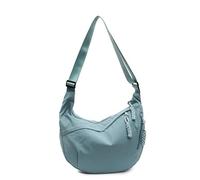 GSenhui Crescent Bag - Bolsa de media luna para mujer, bolsa de nailon para albóndigas, bolsa cruzada para viajes, múltiples bolsillos, bolsa cruzada para mujer, bolsa lateral Hobo, azul claro, Large