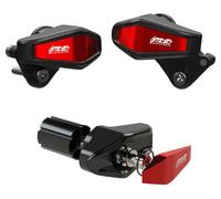 GSG Mototechnik Topes anticaída STREET Suzuki GSR 750 11- Rojo