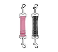 GSHLLO 2 clips ajustables para collar de perro, clips de cierre de respaldo de doble extremo, conector de collar de cachorro pequeño, clips de seguridad retráctiles de nailon para mascotas, correa de