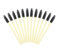 GSHLLO 50 unidades de varillas de máscara de pestañas, brochas de extensión de pestañas, brochas de maquillaje para cejas, brochas de maquillaje para cejas, cepillos aplicadores de pestañas con mango