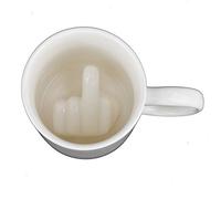 gShopVV taza de café con el dedo medio en la parte inferior para el mejor día de abril, día de San Valentín, regalo de cumpleaños