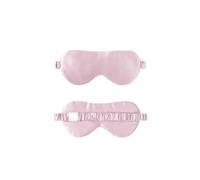 GSHUPIOU Máscaras de sueño, Cero presiones oculares, Máscara de Seda for Dormir con Almohadillas for los Ojos de Verano de Morera y ácido hialurónico(Roze)