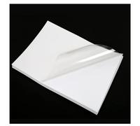 GSHUR 25 Hojas de Vinilo Adhesivo, 90% Transparente y Papel Adhesivo Repelente al Agua para Impresoras Láser y de Inyección de Tinta, Vinilo Imprimible para Impresoras de Inyección de Tinta, A4 para P