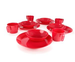 Gsi Outdoors Cascadian 4 Persona Juego de Mesa, Unisex, Rojo