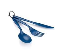 GSI Outdoors TEKK Cutlery Set - Blue Set de Cubiertos, Unisex Adulto, Blue, Única