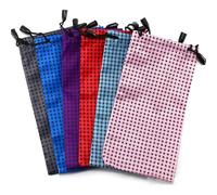 GSJNHY Bolsa para gafas Bolsa de microfibra for gafas sol, portátil, tela, impermeable, for guardar el polvo, 10-100 unidades para hombre(10PCS Mixed-A)