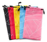 GSJNHY Bolsa para gafas Bolsa de microfibra for gafas sol, portátil, tela, impermeable, for guardar el polvo, 10-100 unidades para hombre(100PCS Mixed-B)