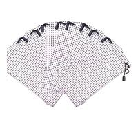 GSJNHY Bolsa para gafas Bolsa de microfibra for gafas sol, portátil, tela, impermeable, for guardar el polvo, 10-100 unidades para hombre(WhiteGrid-30PCS)