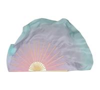 GSJNHY Fan de la Danza del Vientre Velo De Abanico Baile Grande Seda Real, Un Par Accesorios For Disfraz Danza del Vientre(Light Purple,1pcs Right 1pcs Left)