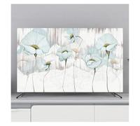GSJNHY Funda de TV a prueba de polvo, funda de tela for TV, funda floral for colgar en el escritorio, curva, universal protector de pantalla(Color-09,55Inch(130x80cm))